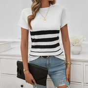 Elegant Slim Striped Sweater For Women